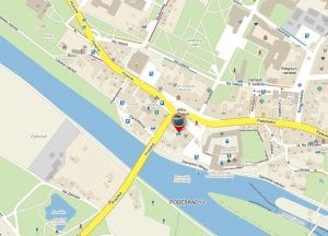 mapa jak se dostanete do firmy Čistá pohoda do Poděbrad