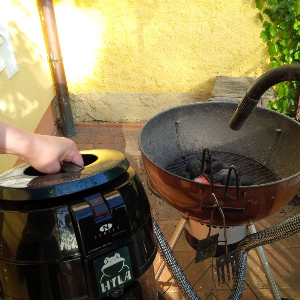 rozfoukání grilu Hylou