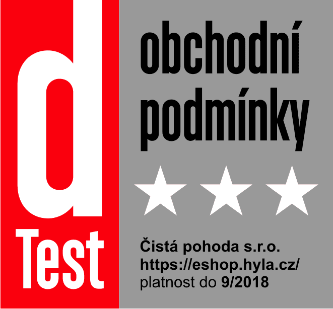 eshop hyla je certifikován spotřebitelskou organizací dtest