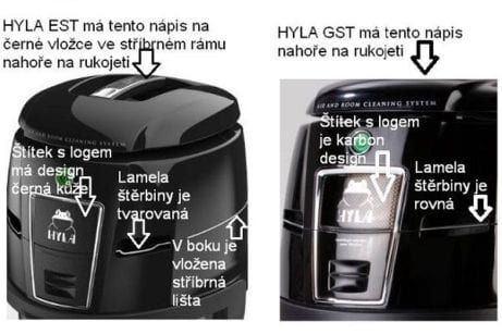 Poznejte rozdíl mezi hylou GST na kvalitnivysavac.cz a posledním modelem Hyla EST