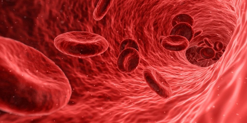 červené krvinky v cévách koronavir
