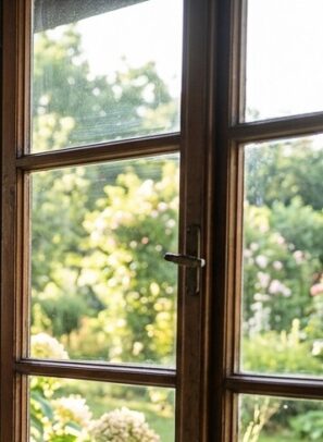 Staré okno s&nbsp;malými tabulkami 