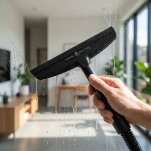 mytí okna odsávaná stěrka 